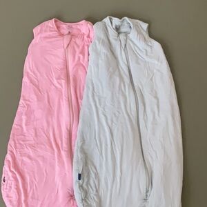 Halo Pink and White Casual Vests